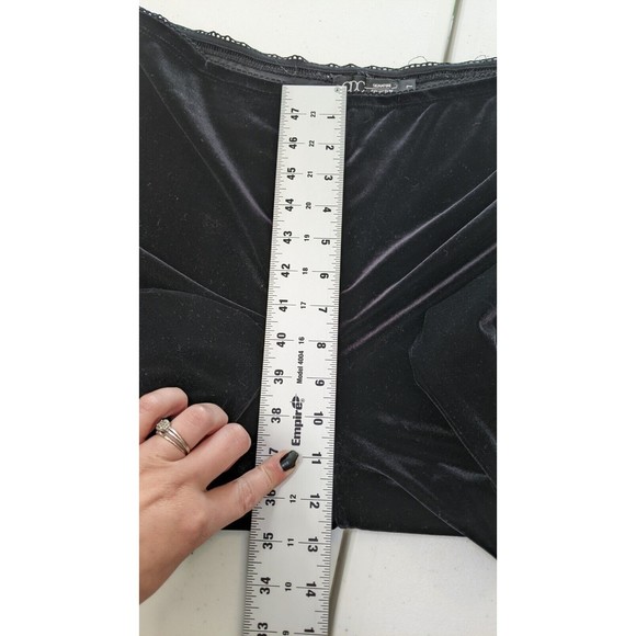 CDC Signature Collection Women's 7 BLACK Velvety STRETCH Beaded Dress Pants - Picture 7 of 10